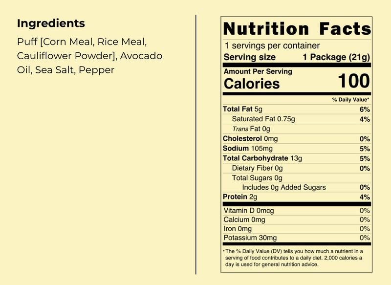 CauliPuffs-Salt & Pepper (12bags)