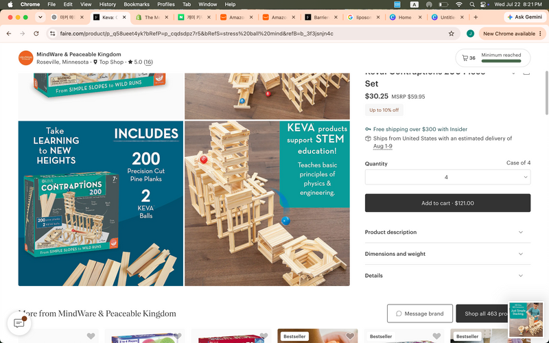 Keva: Contraptions 200 Piece Set