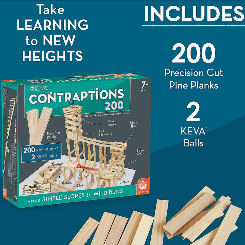 Keva: Contraptions 200 Piece Set