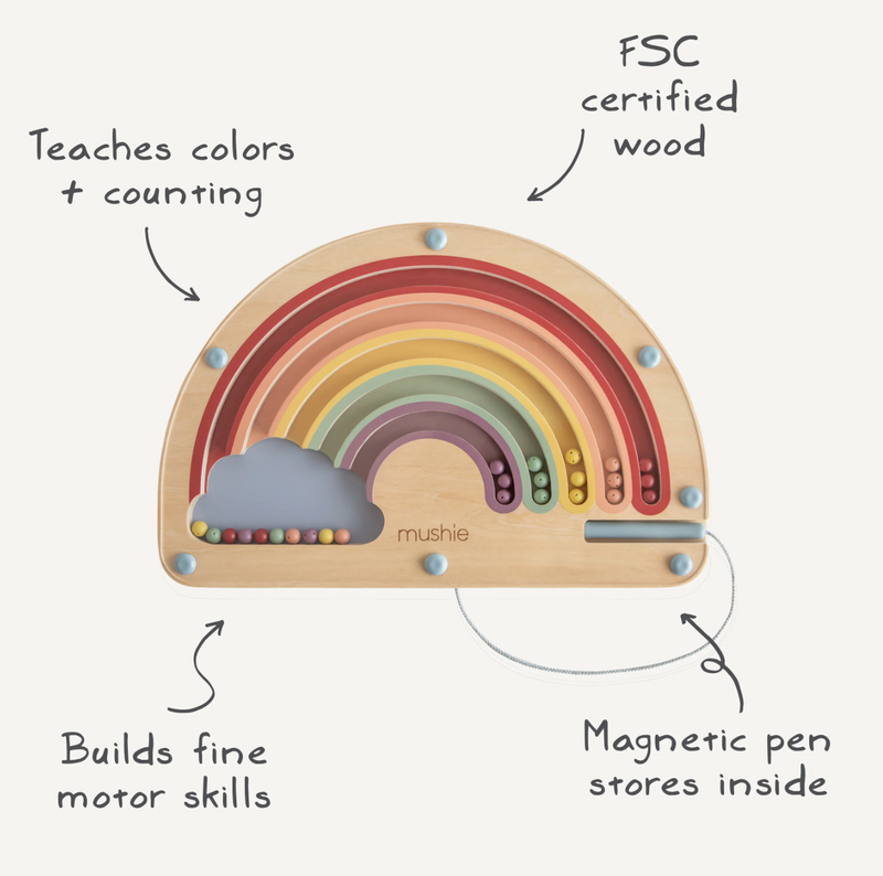 Wooden Magnetic Rainbow Maze
