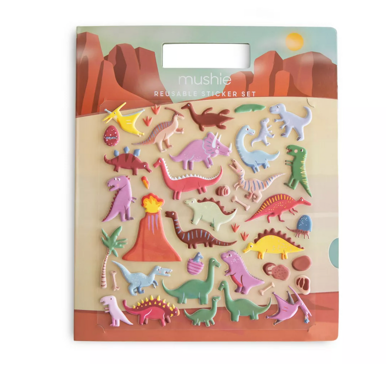 Reusable Dino Sticker Set