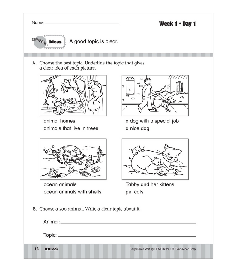 Daily 6-Trait Writing