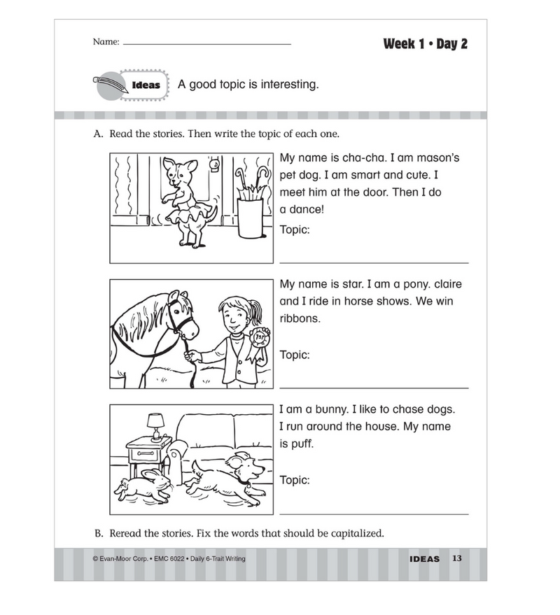 Daily 6-Trait Writing