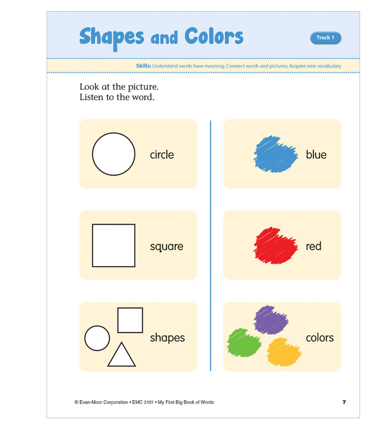 My First Big Book of Words Activity Book PREK 프리킨더