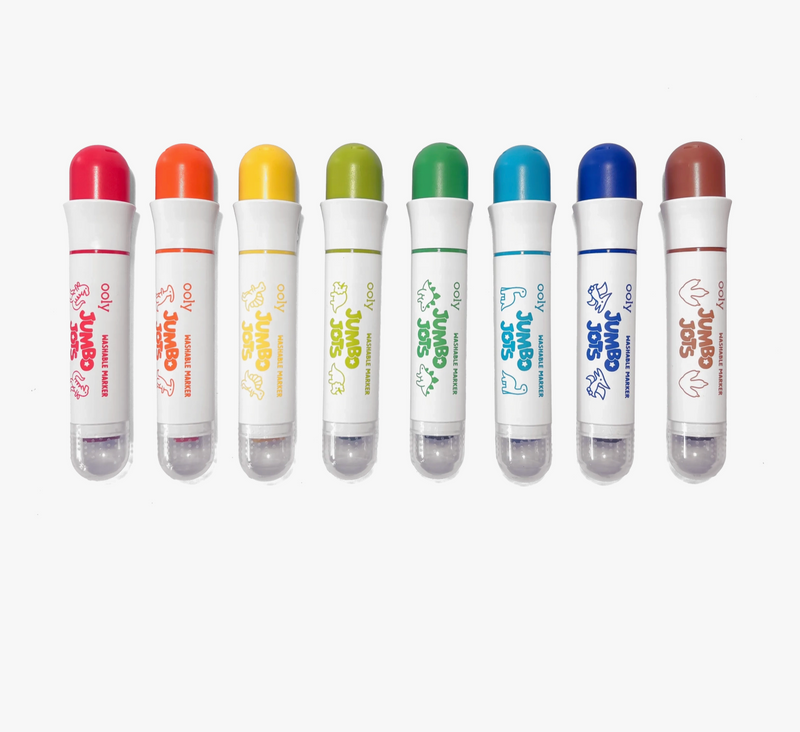 Jumbo Jots Dual Tip Dinosaur Stamp Markers - Set of 8