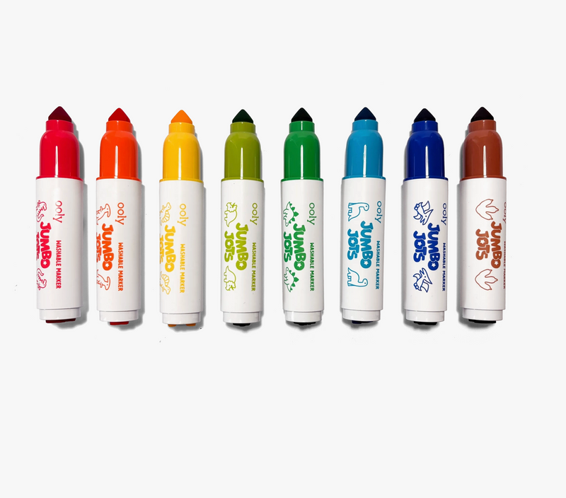 Jumbo Jots Dual Tip Dinosaur Stamp Markers - Set of 8