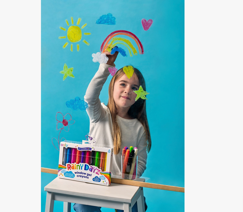 Rainy Dayz Window Gel Crayons - Set of 10