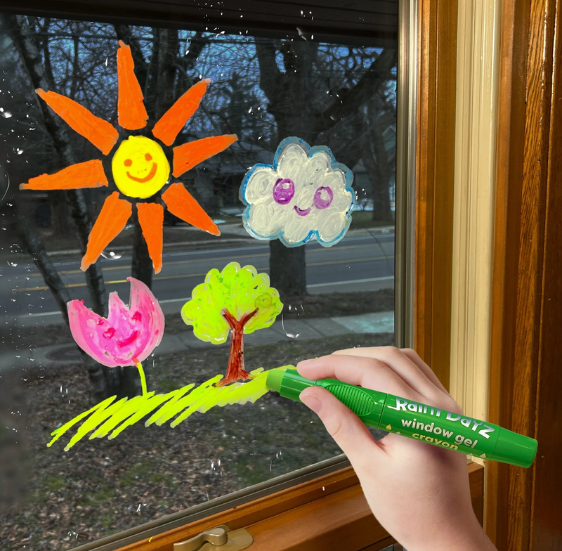 Rainy Dayz Window Gel Crayons - Set of 10