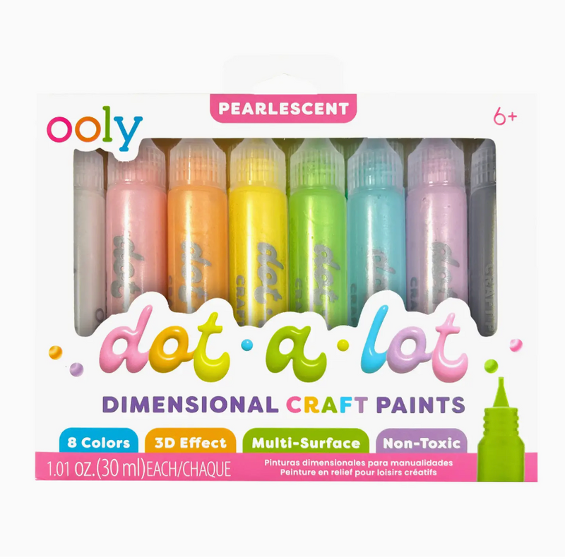 Dot-A-Lot: Dimensional Craft Paint - Pearlescent (Set of 8)