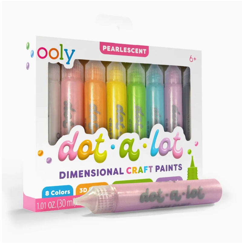Dot-A-Lot: Dimensional Craft Paint - Pearlescent (Set of 8)