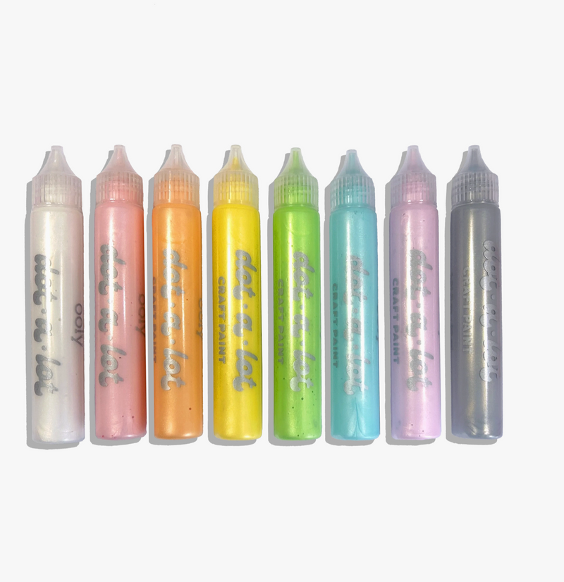 Dot-A-Lot: Dimensional Craft Paint - Pearlescent (Set of 8)