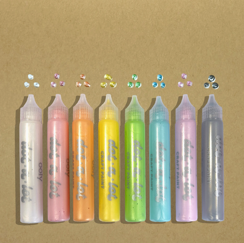 Dot-A-Lot: Dimensional Craft Paint - Pearlescent (Set of 8)