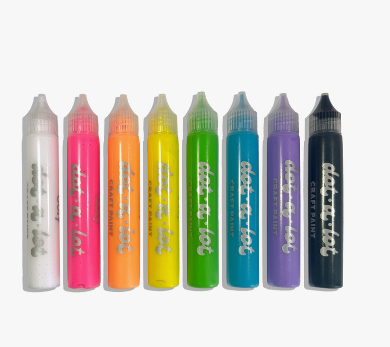 Dot-A-Lot: Dimensional Craft Paint - Bright (Set of 8)