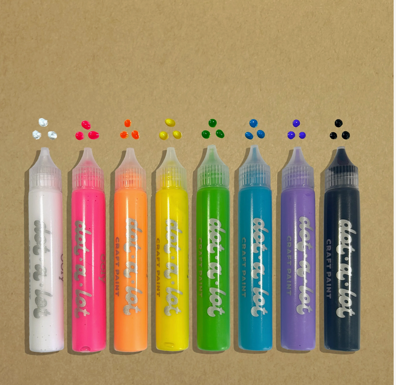 Dot-A-Lot: Dimensional Craft Paint - Bright (Set of 8)