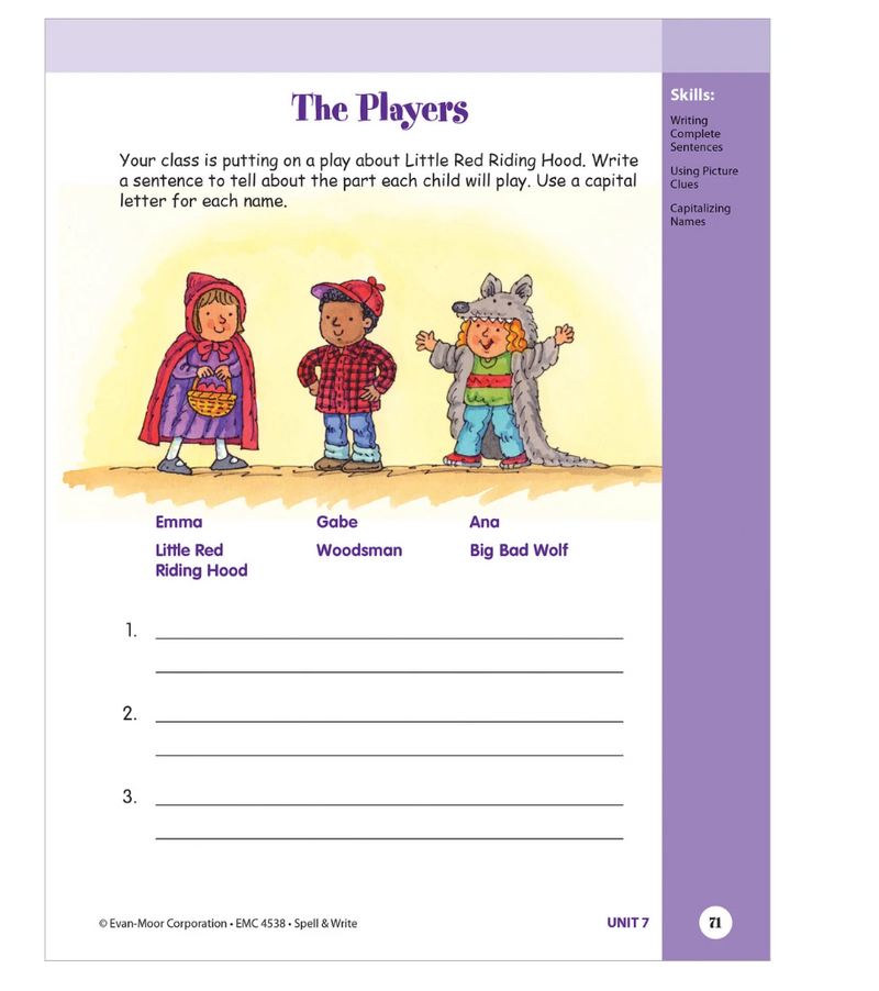 Skill Sharpeners: Spell & Write