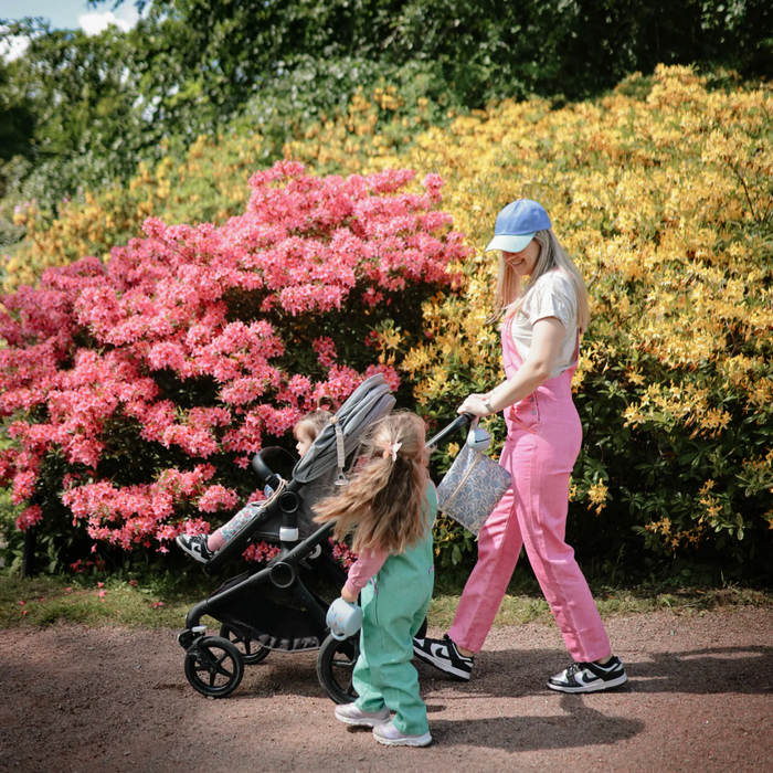 Water Resistant Wet Bag - Blue Flowers