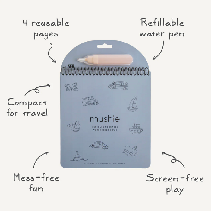 Vehicles Reusable Water Color Pad
