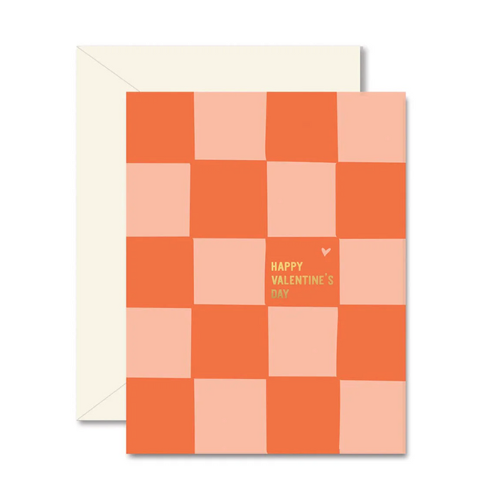 Valentine Checkerboard Greeting Card