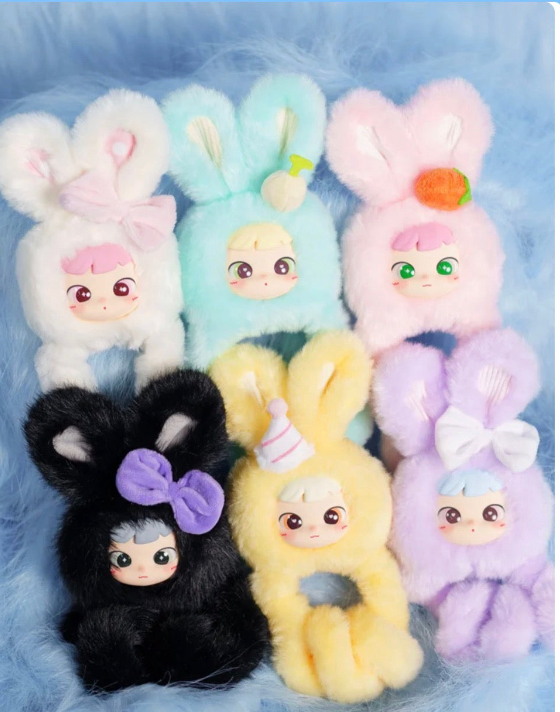 Tangle Furry Bunny Plush Pendant (Random)