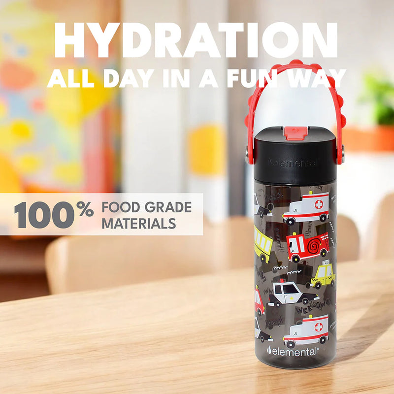 18oz Splash Pop Bottle - Service Vehicles