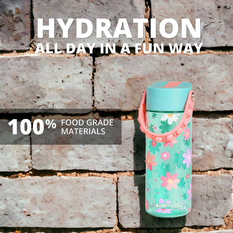 18oz Splash Pop Bottle - Spring blossom