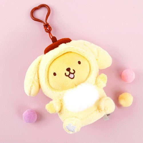 Sanrio Fluffy Toy Key Ring, Bag Charm - 5 Styles