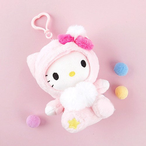 Sanrio Fluffy Toy Key Ring, Bag Charm - 5 Styles