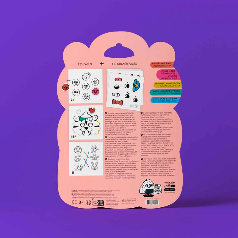 Montessori Stickers Book- Emotions