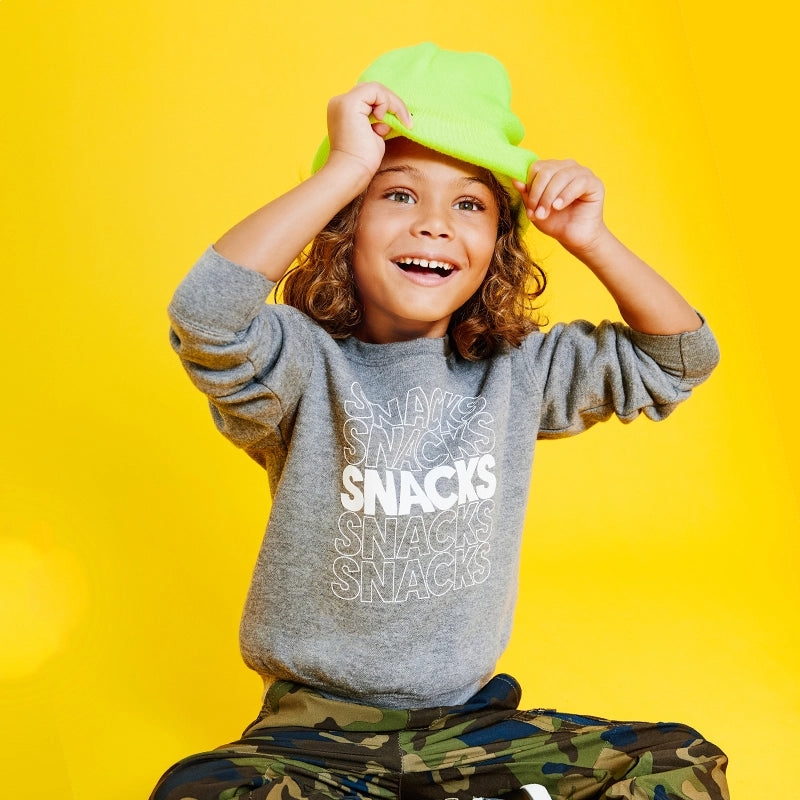 Snacks Kids Sweatshirt