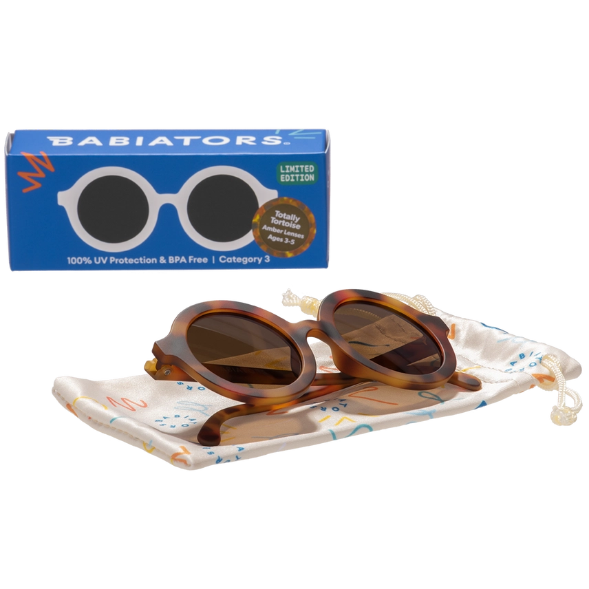 Tortoise Shell Euro Round Baby Sunglasses