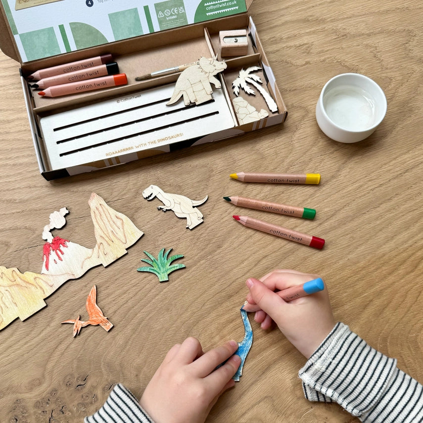 Create Your Own Dinosaur Scene - Diy Craft Kit For Kids