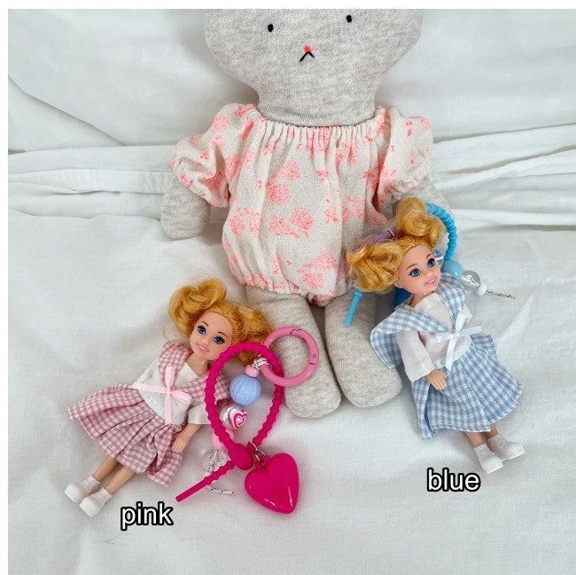 Key Ring Doll with Charms