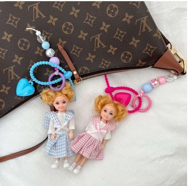 Key Ring Doll with Charms