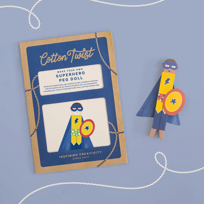 Make Your Own Superhero Peg Doll
