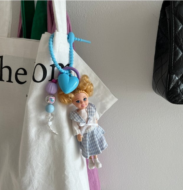 Key Ring Doll with Charms