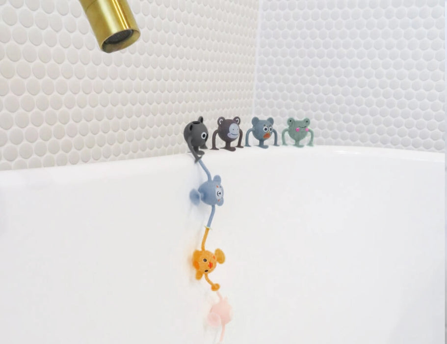 Silicone Suction Bath Toys 12pcs - Zoo Collection