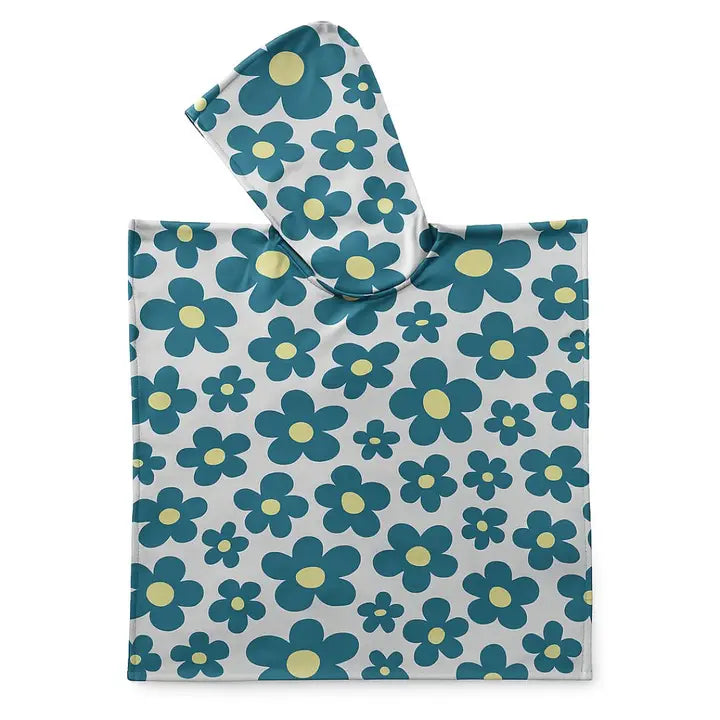 Kids Hooded Upf50+ Poncho (Lagoona Lilies)