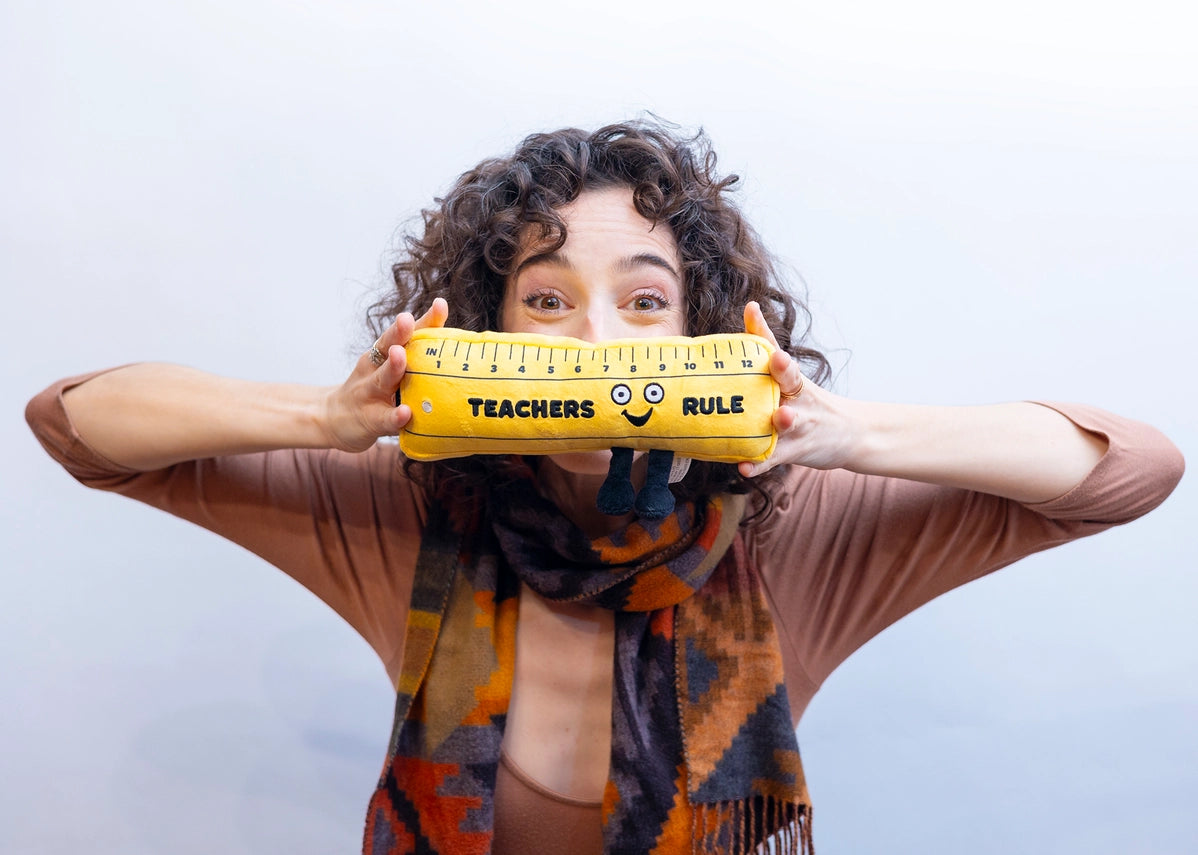 Punchkins Teachers Rule Plushie Ruler - Teacher Gift