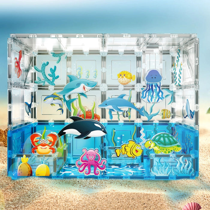 Magnetic Blocks Aquarium Marine Theme Set (52pcs)