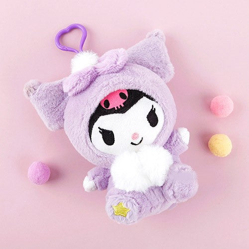 Sanrio Fluffy Toy Key Ring, Bag Charm - 5 Styles