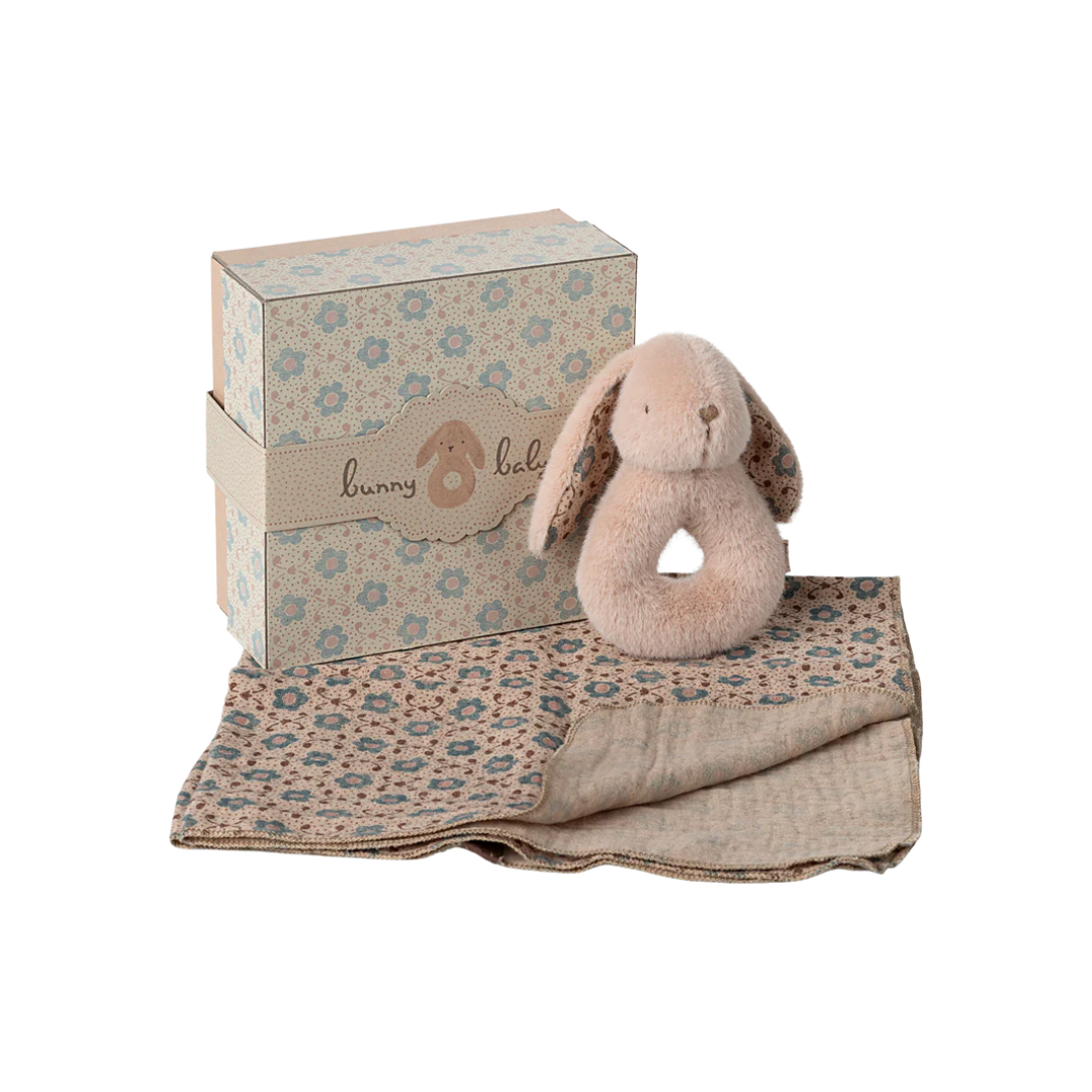 Bunny rattle set - Powder