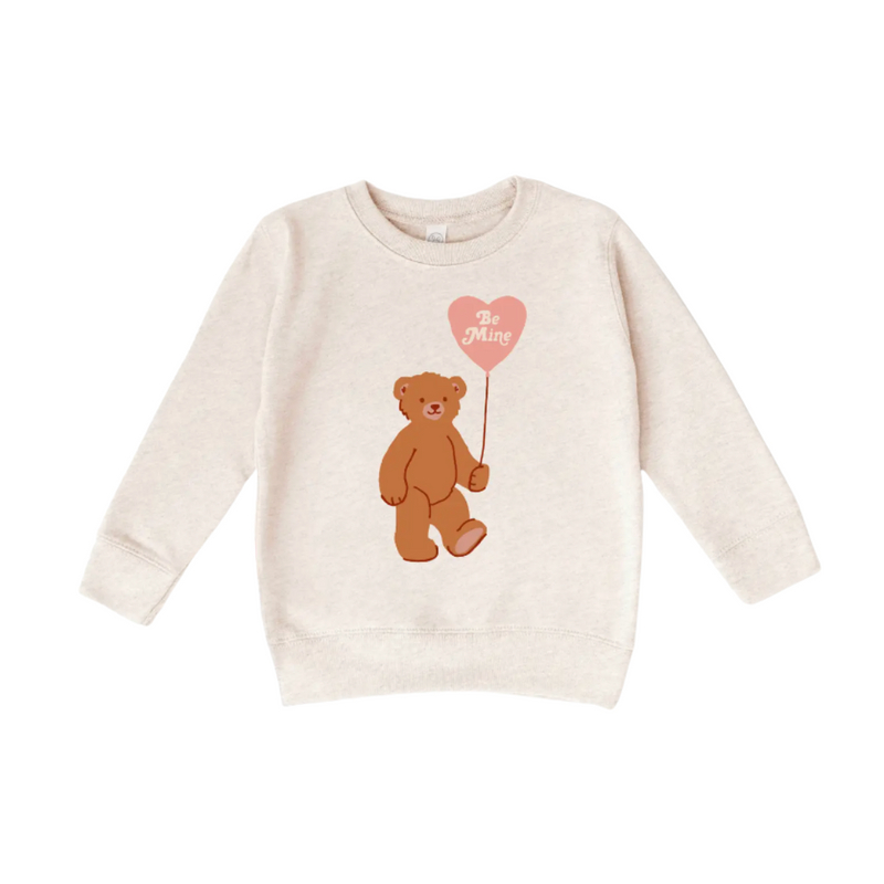 Be Mine Bear Balloon Crewneck