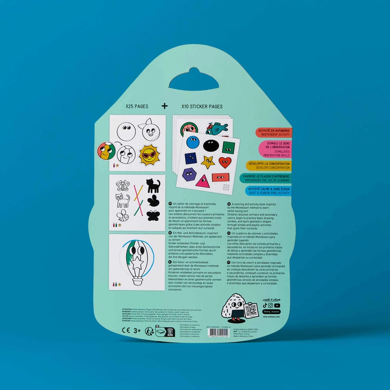 Montessori Stickers Book- Shapes