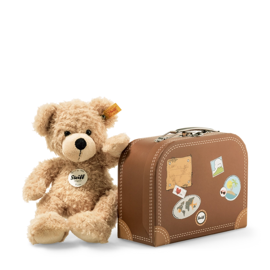 Fynn Teddy Bear in Suitcase, Children's Plush Toy, 12 inches(30cm)