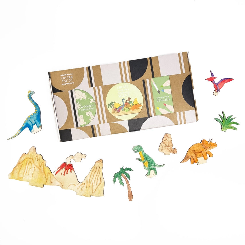 Create Your Own Dinosaur Scene - Diy Craft Kit For Kids