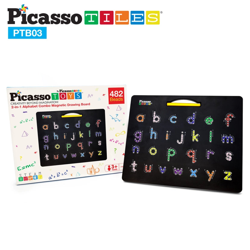 Upper & Lower-Case Alphabet Double-Sided Drawing Board