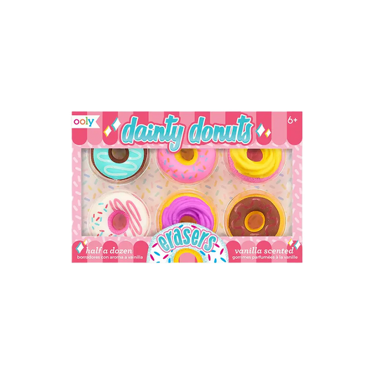 Dainty Donuts Scented Erasers - Set of 6