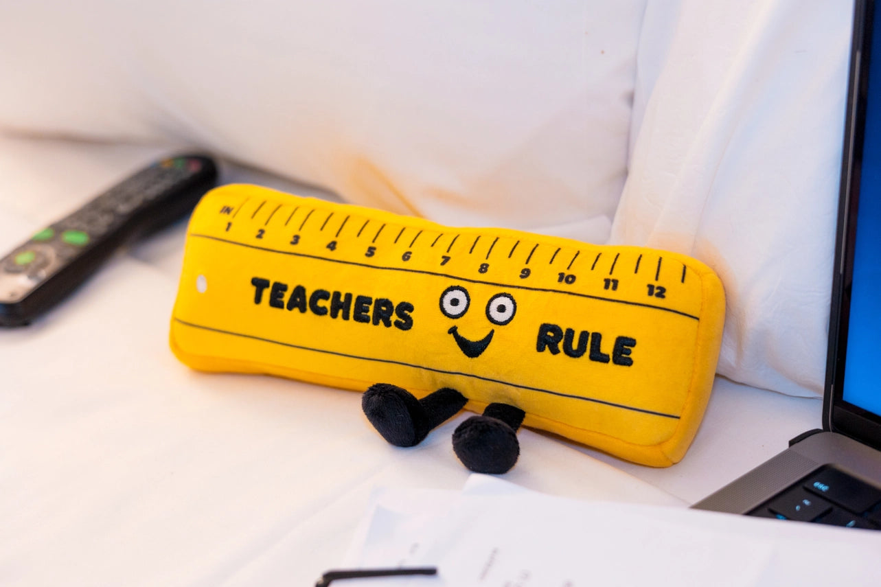 Punchkins Teachers Rule Plushie Ruler - Teacher Gift