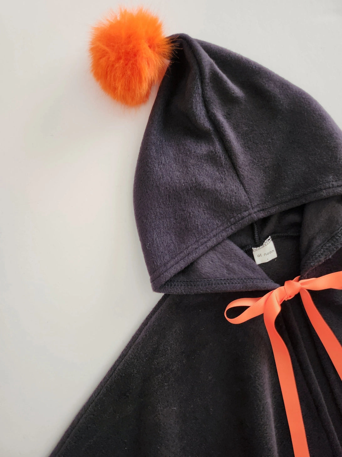 Orange Pompom Cone Cape