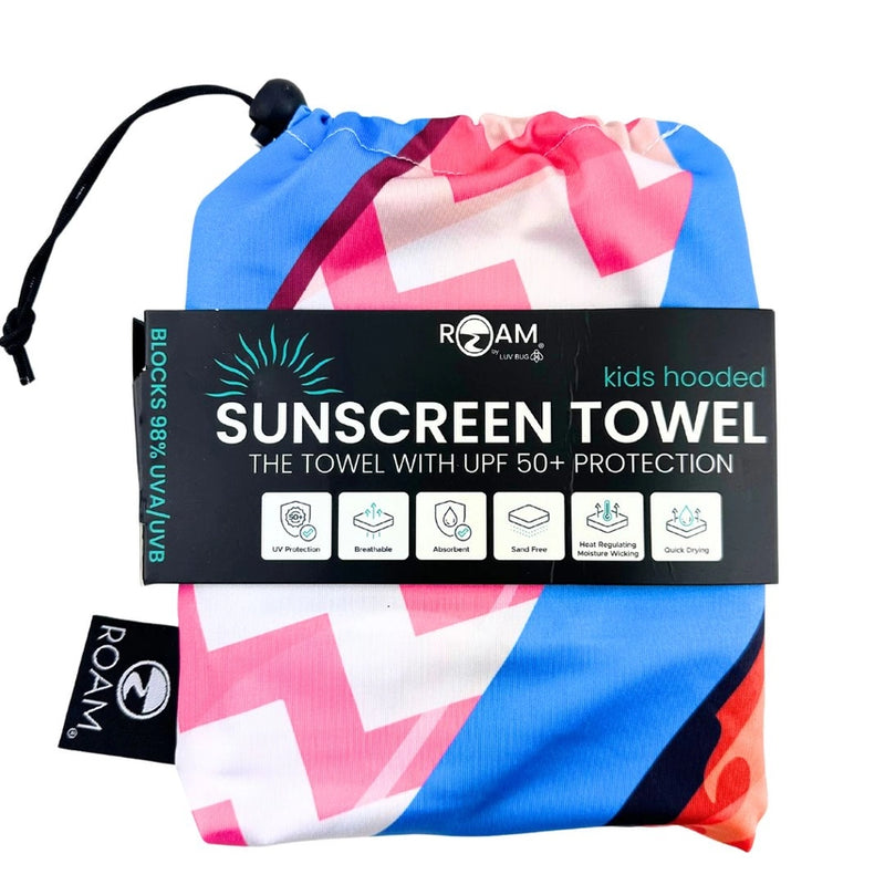 Kids UPF50 Hooded Sunscreen Towel (Sup)